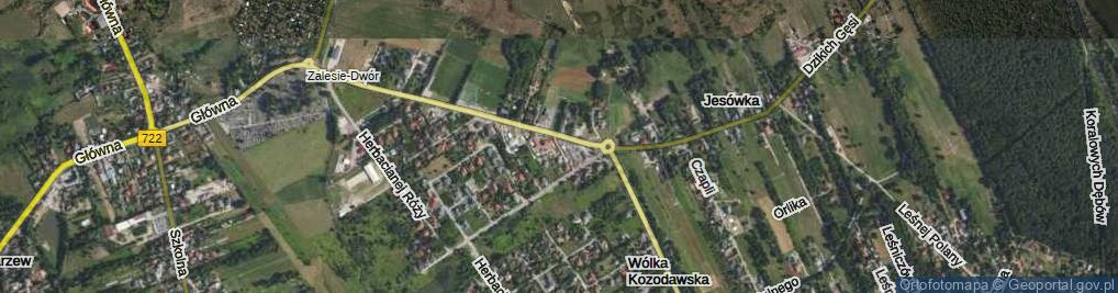 Zdjęcie satelitarne Białej Róży ul.